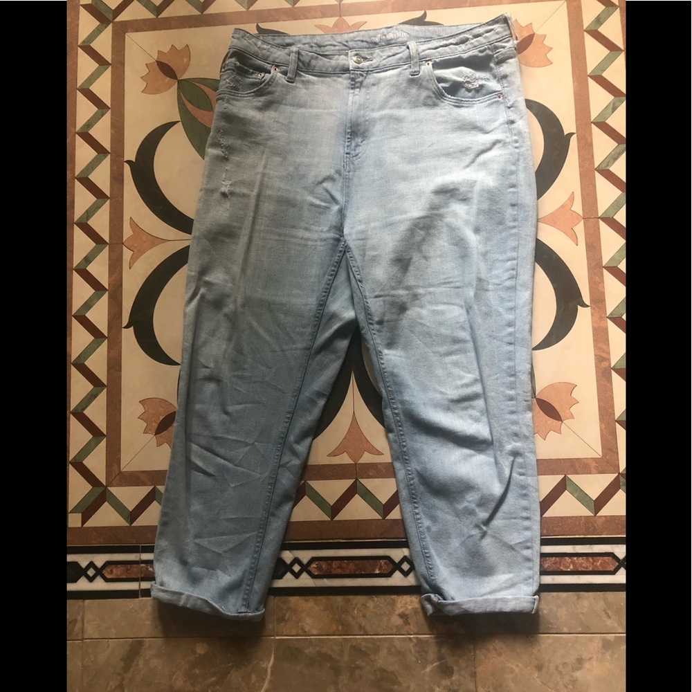 Plus Sized High Waisted Mom Jeans
